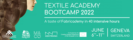 Textile academy bootcmp 2022, fabricacademy, MACO, Matriuum, On l'fait, HEAD Genve, Genve, design durable, cycoe, Yves Corminboeuf